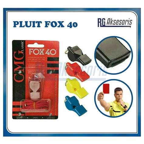 Jual Rgaksesoris Peluit Fox 40 Classic Tali Berkualitas Pluit Wasit Olahraga Basket Sepak Bola