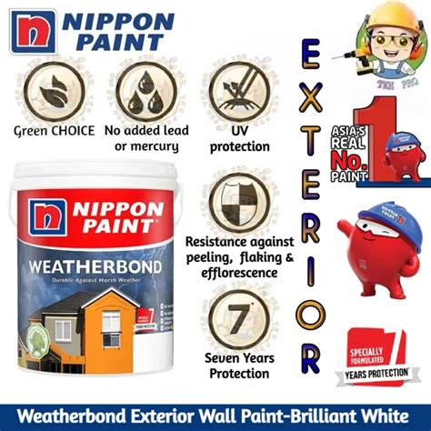 L Nippon Paint Weatherbond Brilliant White Exterior