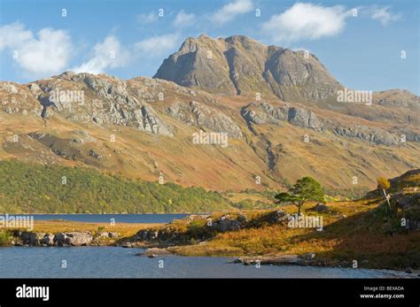 Loch Maree And Slioch Mountain Wester Ross Scottish Highlands Sco 5411