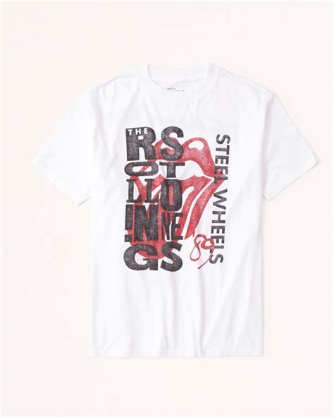 Womens Oversized Rolling Stones Graphic Tee Womens Clearance