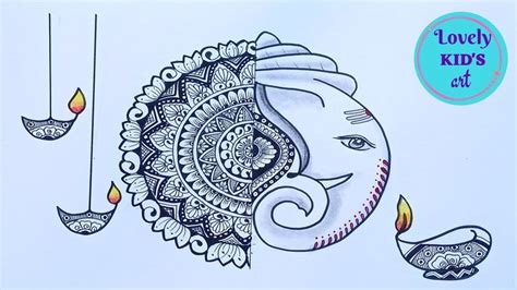 Ganesh Chaturthi Mandala Art For Beginners Easy Drawing Ideas For