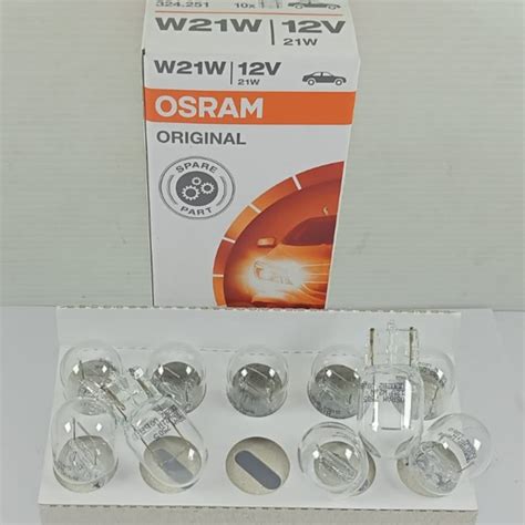 Jual Osram W21W 12V 7505 Bohlam Lampu SEIN Sen Mundur Atret T20 Kaki 1