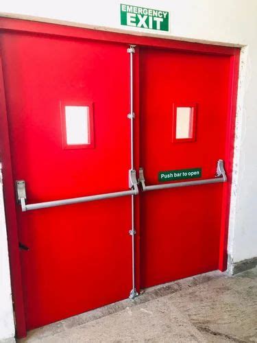 Mild Steel Emergency Exit Double Door Powder Coated At Rs 45000 Piece