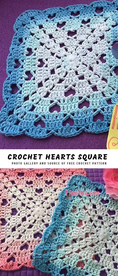 Heart granny square – Artofit