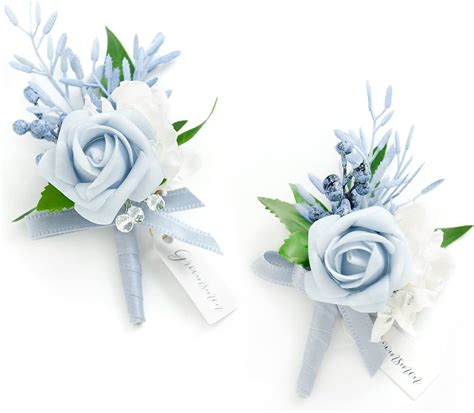 Amazon Ling S Moment Boutonniere For Men Pcs Groom Groomsmen