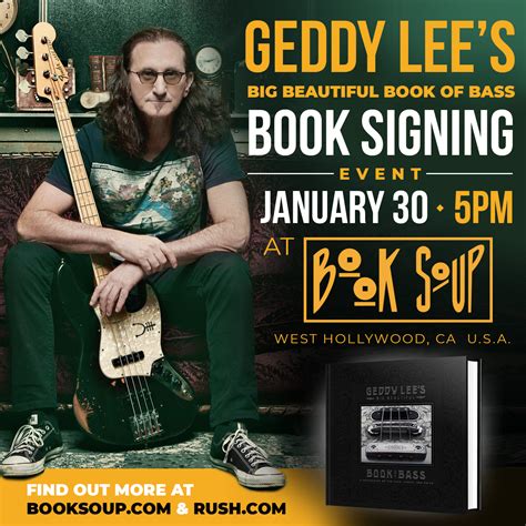 Geddy Lee @ Book Soup in LA | Rush.com