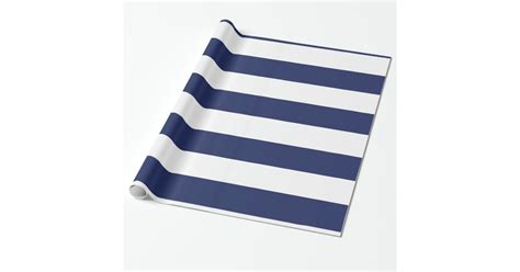 Nautical Blue And White Striped Wrapping Paper Zazzle