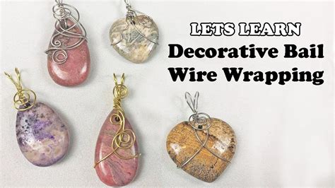 How To Make A Wire Wrapped Decorative Bail Jewelry Making Tutorial Artofit