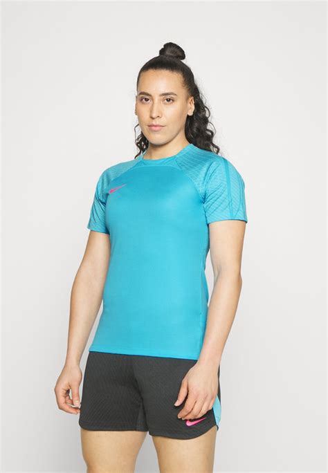 Nike Performance W NK DF STRK SS TOP - Sports T-shirt - baltic blue ...