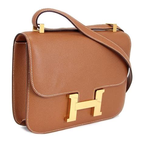 Hermes 【広尾店】エルメス Hermes コンスタンス23 エプソン ゴールド G刻印 G金具 ショルダーバッグ 011745