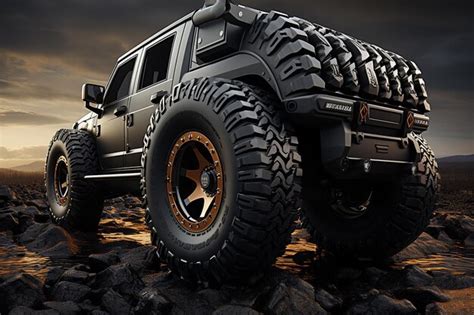 Premium Ai Image Offroad Adventure Tires For Crossovers And Suvs