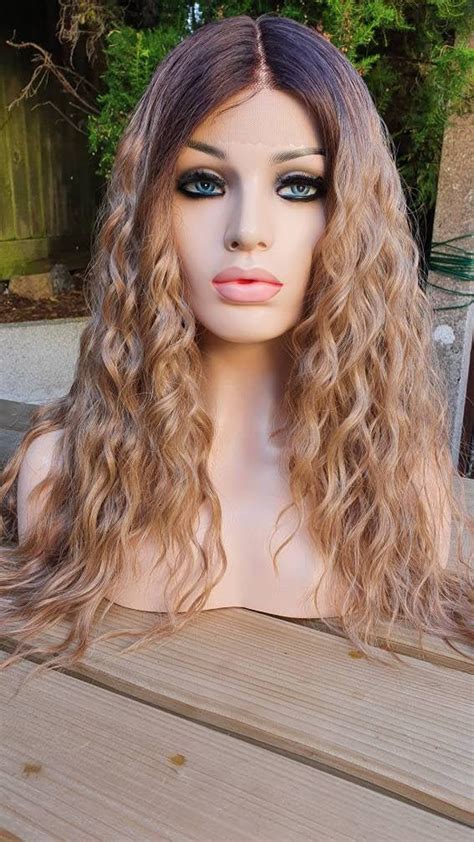 Fast Dispatch Darlene Sandy Ash Blonde Long Curly Waves Human Hair