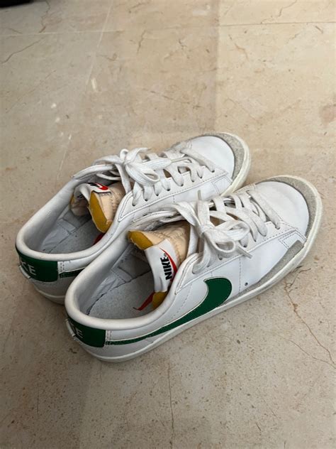 Nike Blazer Low Green, Women's Fashion, Footwear, Sneakers on Carousell