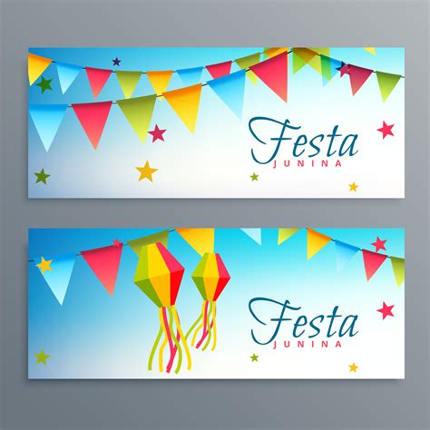 festa junina brazil festival banners - Download Free Vector Art, Stock ...