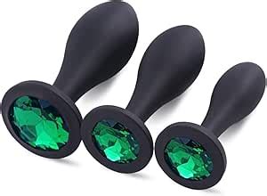 Amazon Anal Plug Adult Sex Toy 3pcs Jeweled Anal Training Kit