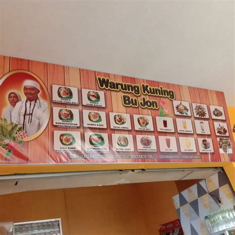 Menu At Warung Kuning Bu Jon Restaurant Lawang