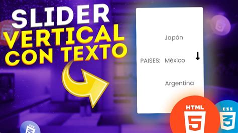 Como Hacer Un SLIDER De TEXTO Con HTML Y CSS3 Desde 0 YouTube