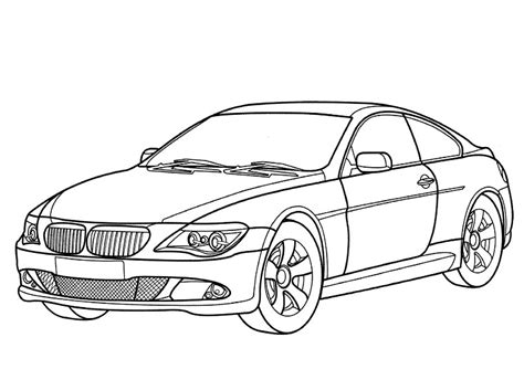 Coloriage Voiture Automobile Transport Dessin Colorier