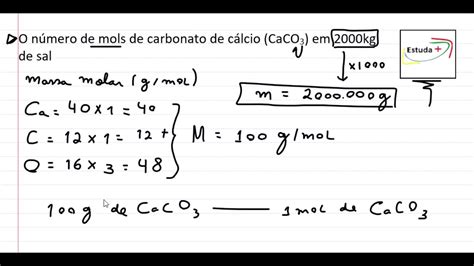 Massa Molar Do Caco3 RETOEDU