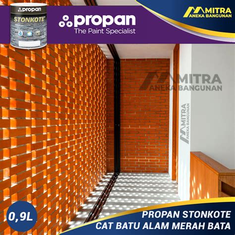 Jual PROPAN STONKOTE CAT BATA MERAH COATING BATU ALAM CAT PELINDUNG