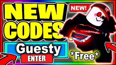 All New Secret Codes Roblox Guesty Youtube