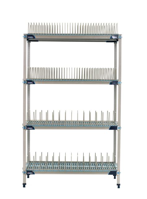 Metromax I Pr48x4 Stationary Drying Rack With Two Tray Racks And Two Pan Racks 24 X 48 X 74