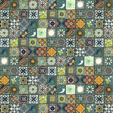 Mexican Ceramic Tiles 2x2 Verdicino By Cerames 120 Decorative