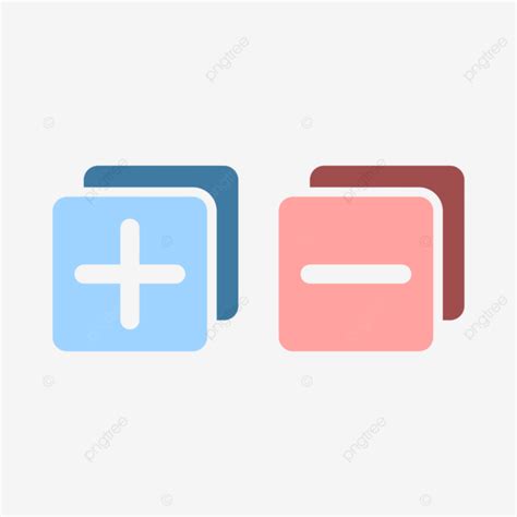 Simple Icon Design Add And Subtract Layers Without Outline Vector Add