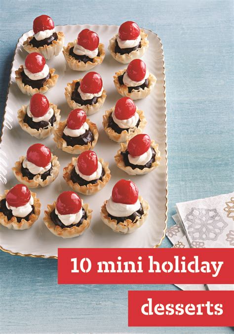 10 Mini Holiday Desserts Serve Shareable Sweet Treats This Holiday Season With These Mini