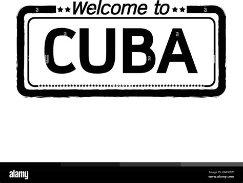 Welcome To Cuba Stock Vector Images Alamy