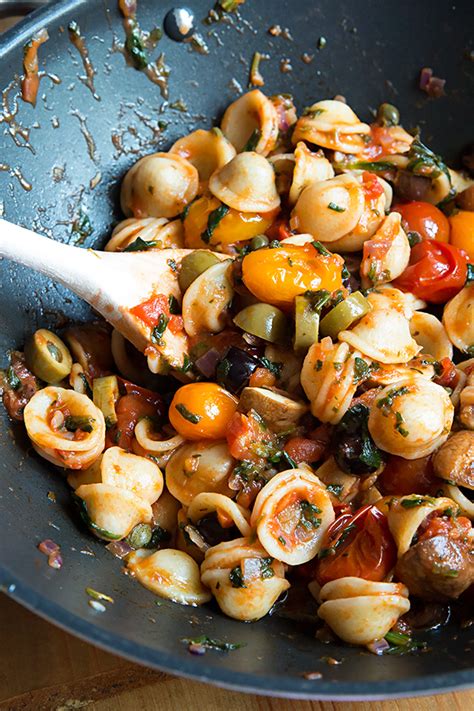 Orecchiette Mit Kirschtomaten Champignons My Rezepte