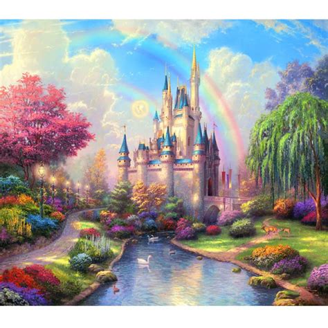 Buy Fantasy Castle And Colorful Plant Picture 5d