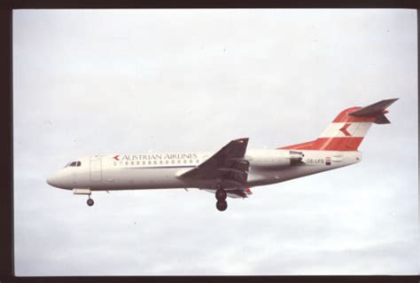 Orig 35mm Airline Slide Austrian Airlines F70 OE LFS 2051 EBay