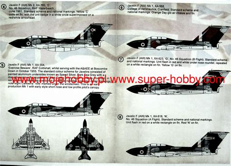 Gloster Javelin Mk Mk Part In The Complete Set Sheets Print