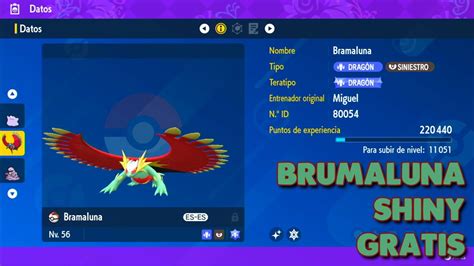 CONSIGUE GRATIS UN BRUMALUNA SHINY 100 LEGAL EN POKÉMON ESCARLATA Y