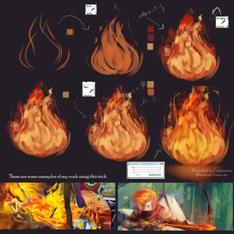 Tutorial How I Make The Fire By Caphricorn On DeviantART Digital