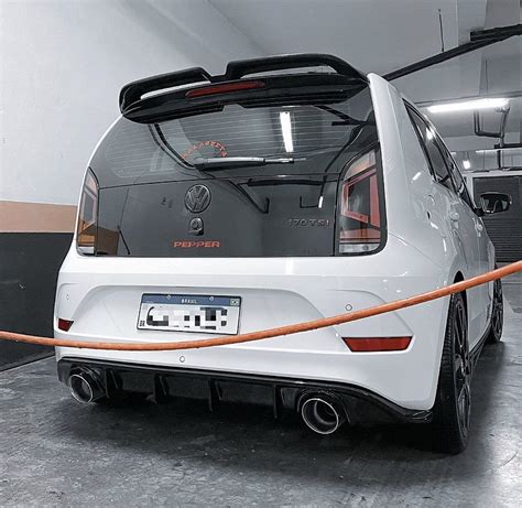 Difusor Spoiler Vw Up Sa Da Dupla Em Fibra Na Cor Black Piano