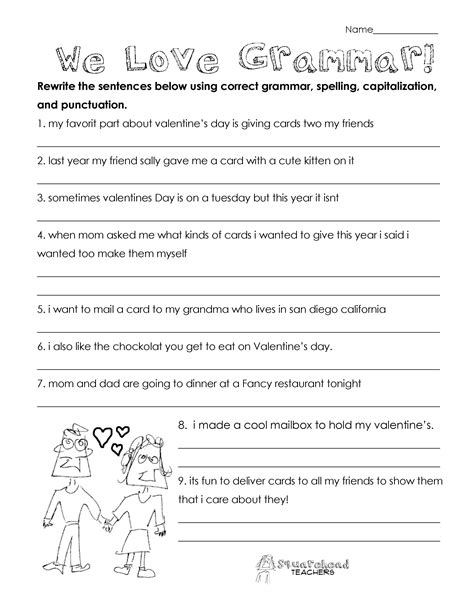 Grammar Worksheets For Grade 3