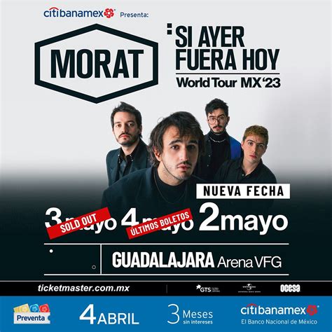 ¡Morat Anuncia Tercera Fecha Para Guadalajara En Mayo 2023! - No Somos ...