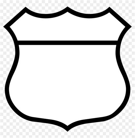 File Blank Shield Svg Draw A Police Badge Free Transparent Png Images