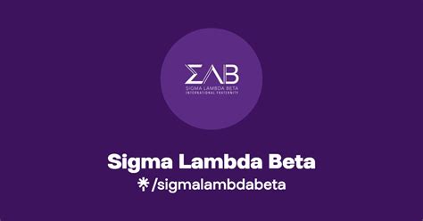 Sigma Lambda Beta Instagram Facebook Linktree