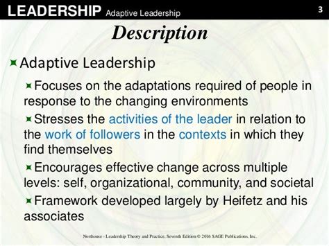 Adaptive leadership