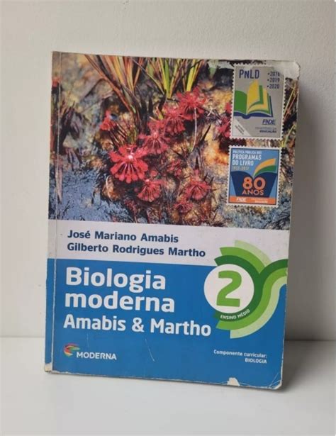 Livro De Biologia Moderna Amabis E Martho Livro Escolar Ensino Médio