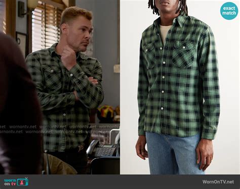 WornOnTV Adams Green Plaid Shirt On Chicago PD Patrick John Flueger