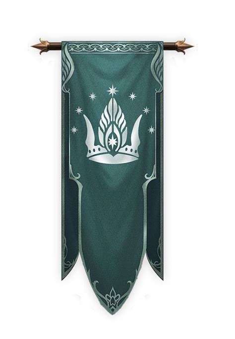 Medieval Banner with Crown Design