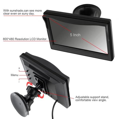 Cheap Inch Car Tft Lcd Monitor X Screen Way Video Input