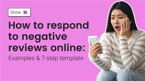 How To Respond To Negative Reviews Online Examples And 7 Step Template