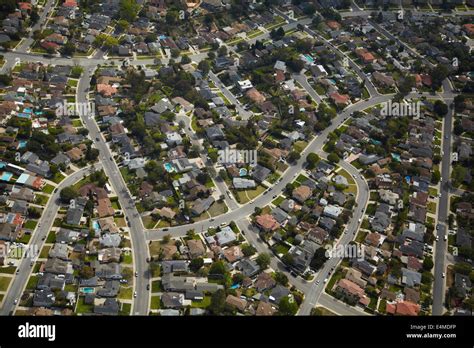 Westchester Neighborhood Los Angeles California Usa Aerial Stock