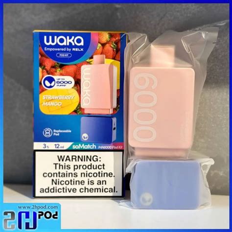 Pod WAKA soMatch MA6000 vị Xoài Dâu Strawberry Mango 6000 hơi dùng 1