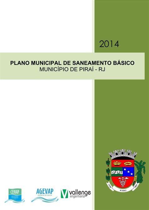 Plano Municipal De Saneamento B Sico Munic Pio De Pira Rj Docslib